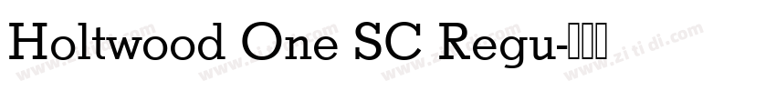 Holtwood One SC Regu字体转换
